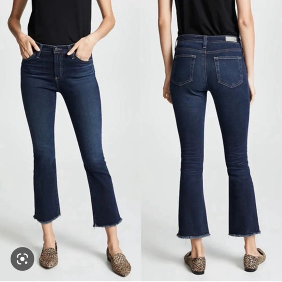 Adriano Goldschmied The Ballad Slim Boot Cropped with Raw Hem - Picture 1 of 13